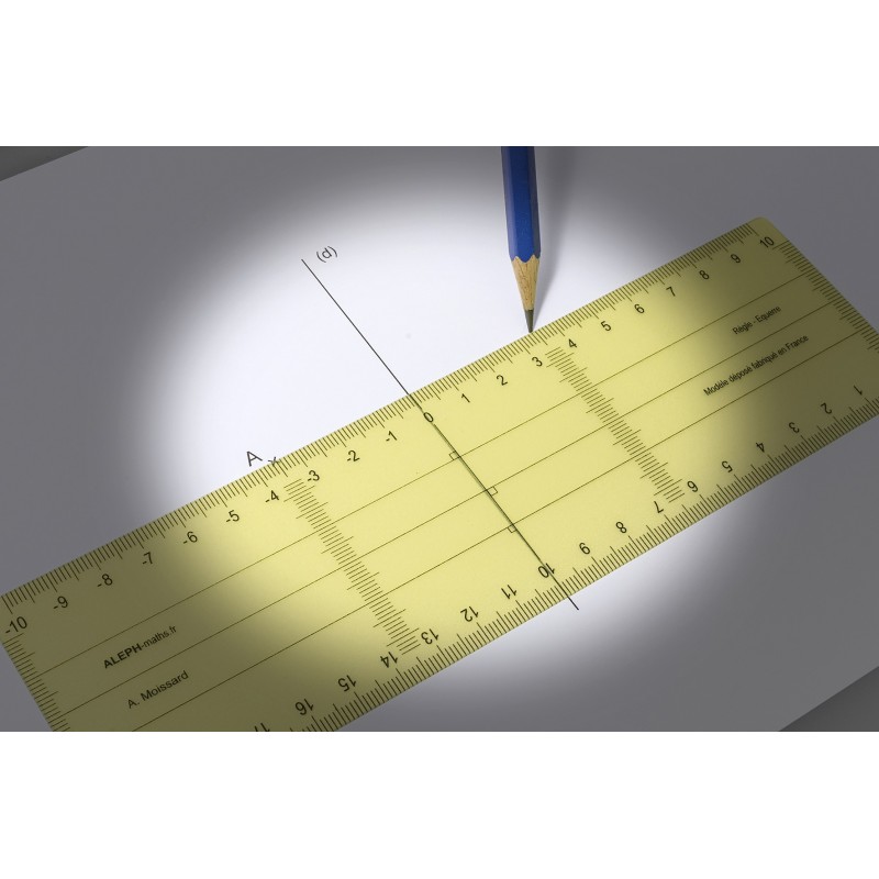 Règle-équerre ALEPH 16cm - Incassable Et Pratique
